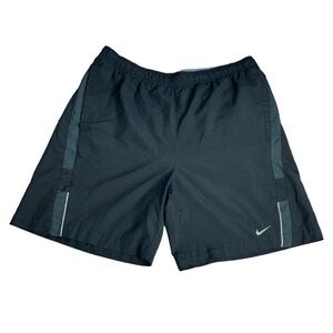 Nike Dri Fit Running Shorts in Black with Reflective Accents Men’s Size XL